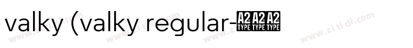 valky (valky regular字体转换